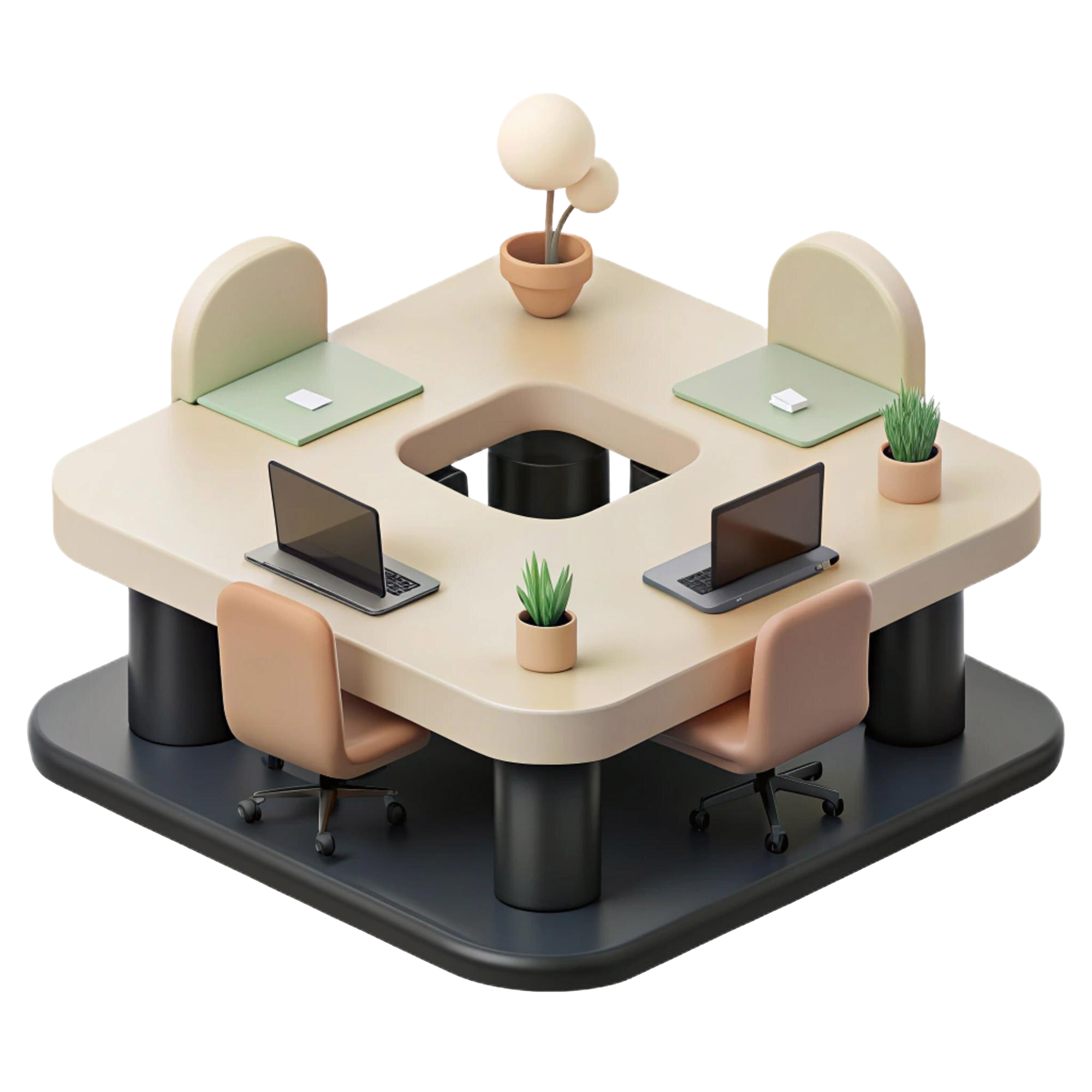 Workspace for the day